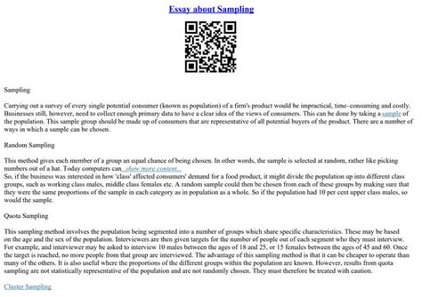 Image result for Random Sampling Example Essay