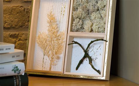 Holz-Tablett-Set mit Naturmaterialien – Bastelidee – Rayher