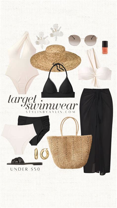Target Swim under $50 | Casual black swimwear for vacation, Chic ...