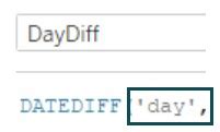 Image result for DateDiff Tableau