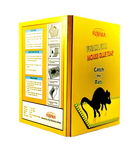 Fujiaka STAR Rat Pad Glue Trap (ECO) - 34 x 11 cms, 100 PC Box | Fujiaka