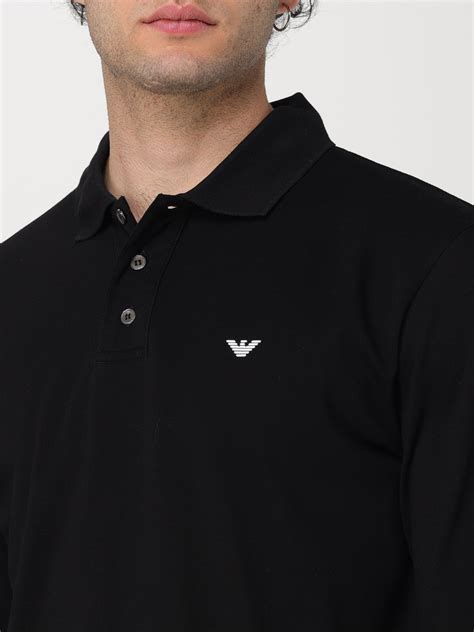 Emporio Armani Outlet: Polo shirt men - Black | Emporio Armani polo shirt 8N1FQ01JTKZ online at ...