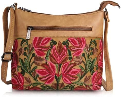 Buy EVEDA Synthetic Leather Gorgeous Embroidered Stylish Design ...