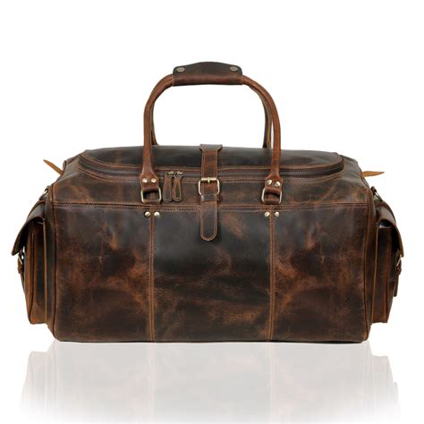Brazilia Buffalo Leather Travel Duffel Bag – The Leather Farm