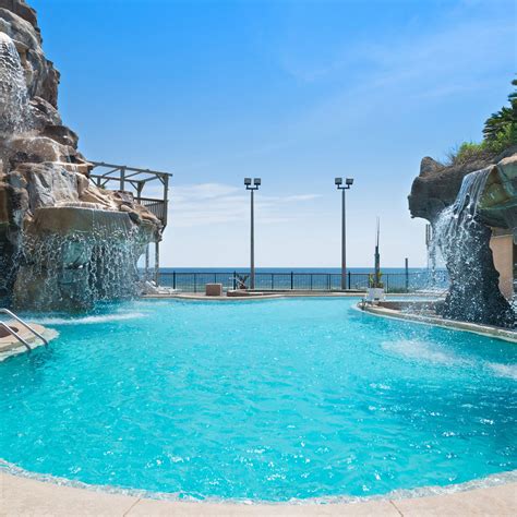 Heated Six Story Waterfall Pool | Days Inn Panama City Beach Florida