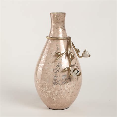 Buy Moksha Decor Glass and Metal Narrow Vase from Home Centre at just ...