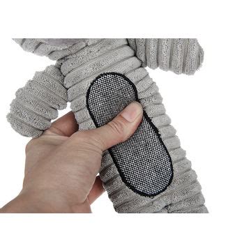 China OEM short plush fabric stuffed squeaky pet play toy for bite and ...