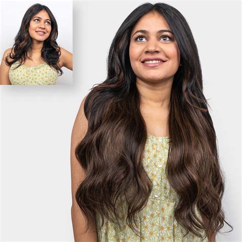 Ash Brown Balayage Half Head Wig - Clip Hair Wig For Women - Gemeria Hair