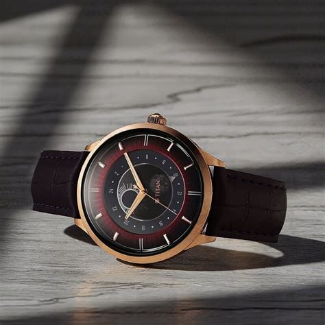Buy Online Titan Caleum Sun Moon Phase in Scarlet Red - Stellar Edition ...