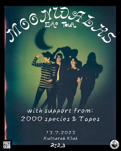 Moonwalks (USA) + support: 2000 species, Tapes , Kulturák klub ...
