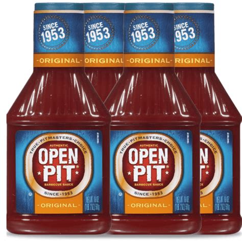 Open Pit Blue Label Barbecue Sauce, Smoky Original Flavor, 18 Oz ...