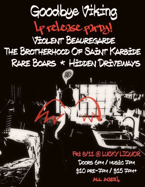 Goodbye Viking LP release show! , Lucky Liquor, Tukwila, 11 August 2023 ...