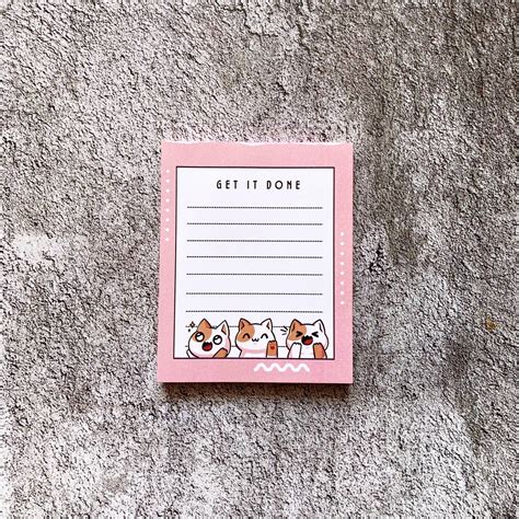 Notepad Kawaii - Pink – Stay Noted Creations Private Limited