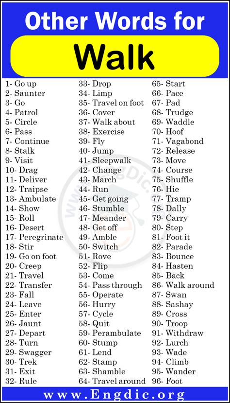 Descriptive Words For Walking at Johnnie Alberta blog