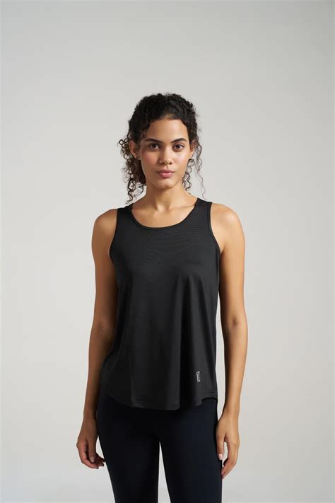 Black Tank Top with Box Pleats | Munns & Mars – Munns and Mars