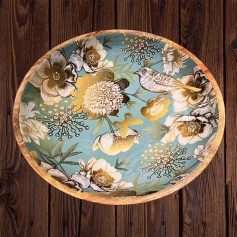 Golden Nightingale - Large Salad Bowl – Earthiekart