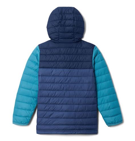 Columbia Kids Boys Blue Powder Lite Boys Hooded Jacket