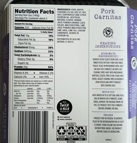 Park Street Deli Pork Carnitas | Aldi Reviewer