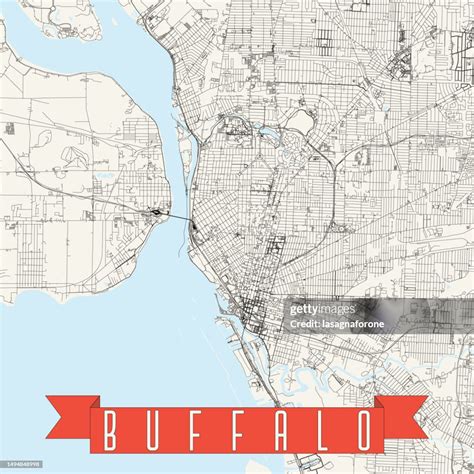Buffalo New York Usa Vector Map High-Res Vector Graphic - Getty Images