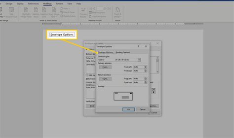 Image result for Create Envelopes Word 2010