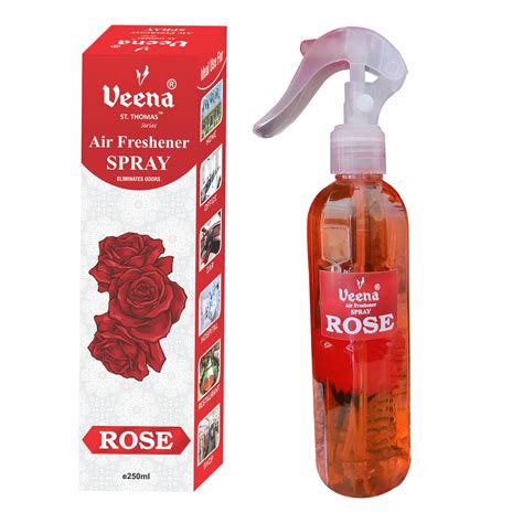Veena Air Freshener Spray/Room Freshener/Car Perfume 250 ml Rose ...