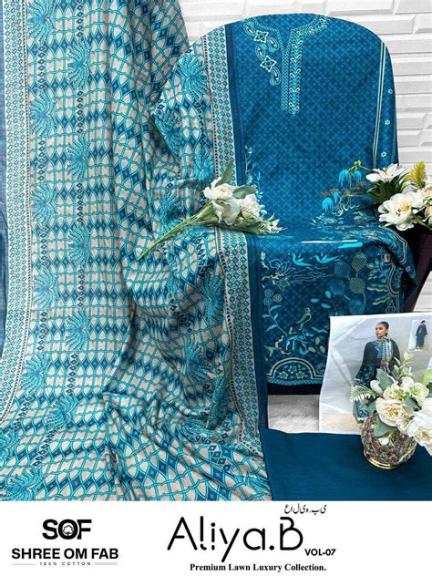 Shree Om Fab Aliya B Vol 7 Lawn Cotton Pakistani Salwar Kameez