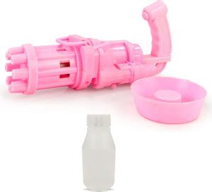 Archana Novelty Pink Bubble Maker & Blower Bubble Gun with Liquid ...