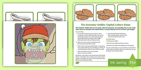 Punctuation Pixies: Capital Letters Game (teacher made)