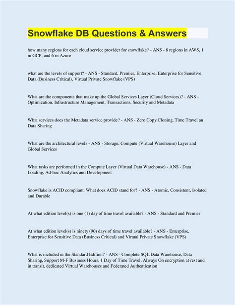 Image result for Snowflake Interview Questions and Answers PDF