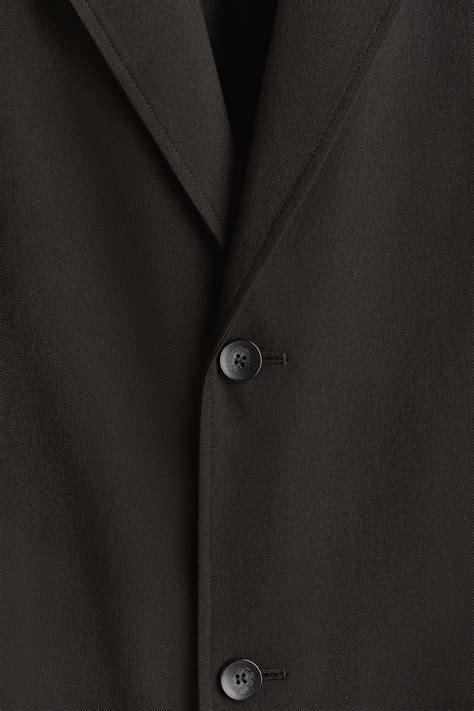 Single-breasted coat - Black - Men | H&M IN