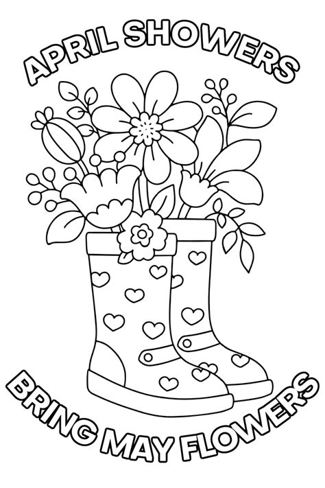 April Shower Coloring Pages [2025]