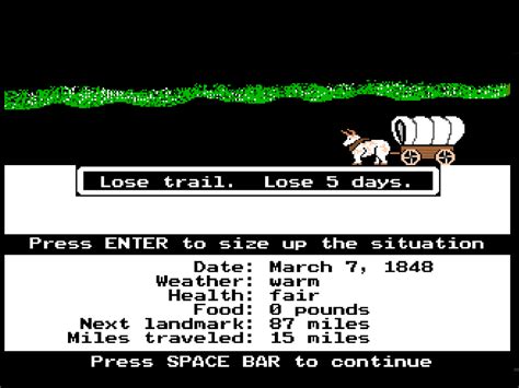 The Oregon Trail - Play game online