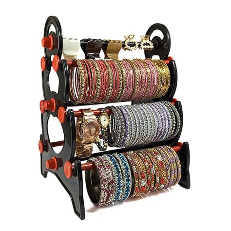CS Home Edit Plastic Bangle Stand for Wardrobe | Bangle Organizer for ...