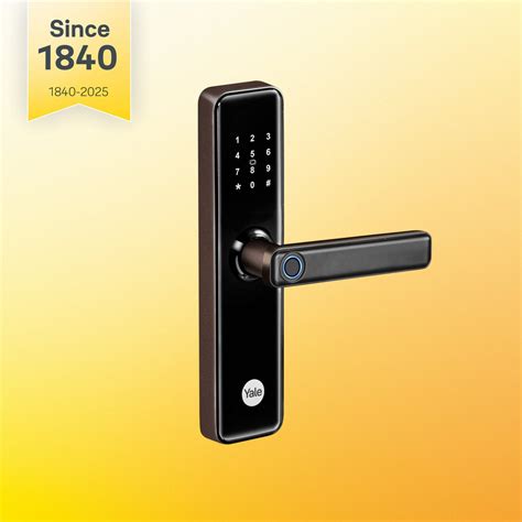 YDME 50NxT (Brown) Smart Lock, Fingerprint, PIN, RFID, Manual Key ...