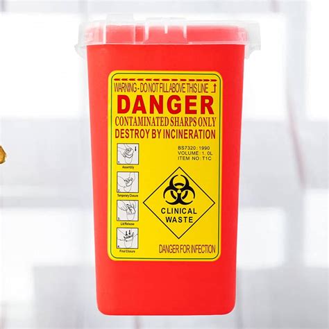 Buy EXCEART Sharps Container Needle Disposal Container: Sharps Disposal ...