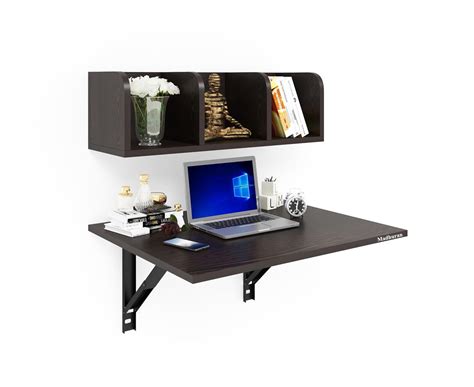 Madhuran Engineered Wood Wall Mounted Laptop Study Table Desk with ...