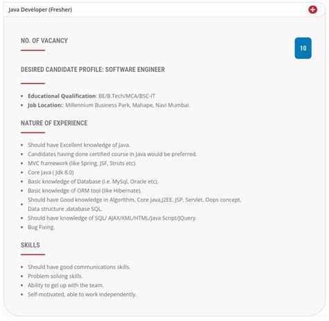 Image result for Java Openings Freshers