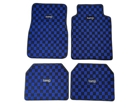 JDM Akashi Tomu Checkered Floor Mats BLUE - Etsy