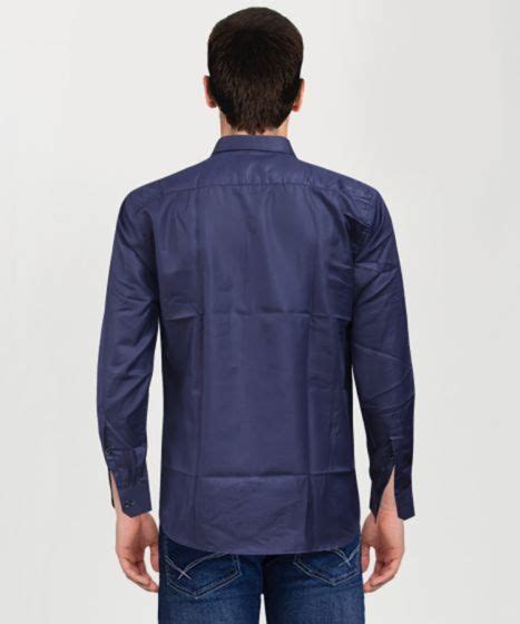 Cotton Full Sleeve Shirt Solid Navy Blue