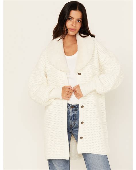 Women's White Cardigans