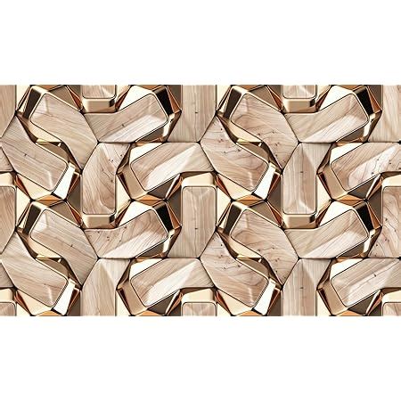 DWELLSINDIA 3D Metal & Wood Self Adhesive Wallpaper Peel & Stick ...
