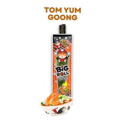 Tao Kae Noi Snack Tom Yum Big Roll Seaweed Asian 3gr | Candy Snack Experts