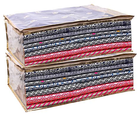 Heart Home 2 Piece Polka Dots Large PVC Transparent Saree Cover Cloth ...