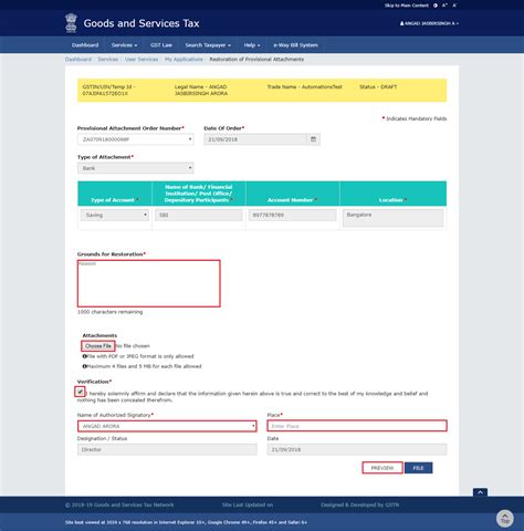 User Manual – Filing Application for Restoration of Provisional ...