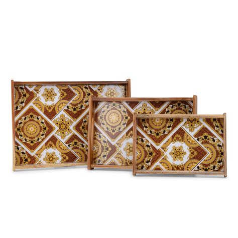 Classico indiano - Rectangle tray - Set of 3 – Acmoria