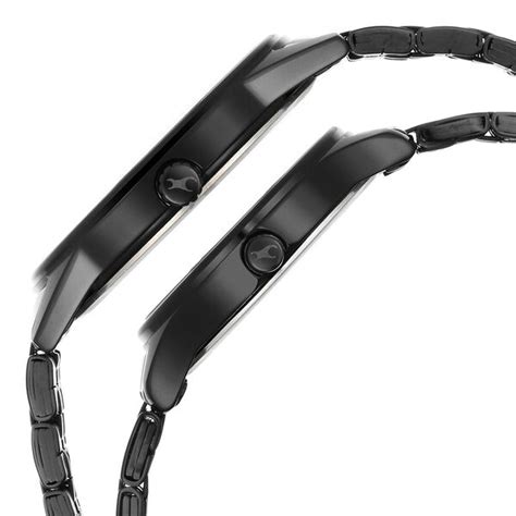 Buy Online Fastrack Mixmatched Quartz Analog Black Dial Black Stainless ...