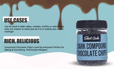 The Select Aisle's Dark Chocolate Chips - 150g [Dark Chocolate Compound ...