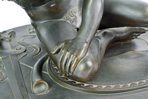 19th Century Bronze Statue the Dying Gaul by B. Boschetti Roma after ...