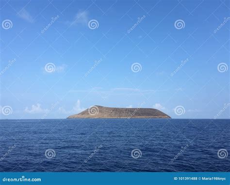 Lehua Island between Niihau and Kauai Islands in Hawaii. Stock Photo ...