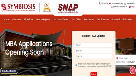 SNAP 2025 Exam Dates Out, Registration Link Open at snap.org